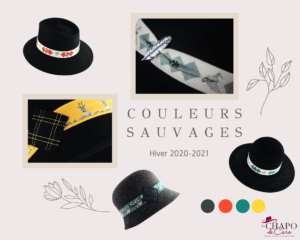 Les Chapo de Caro collection couleurs Sauvages Chapeaux Hommes Femmes hiver 2021