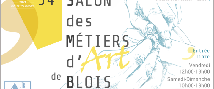 affiche salon des metiers d'art de blois 2021